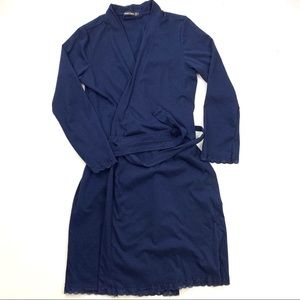 NEW Same Easy Navy Robe Size S